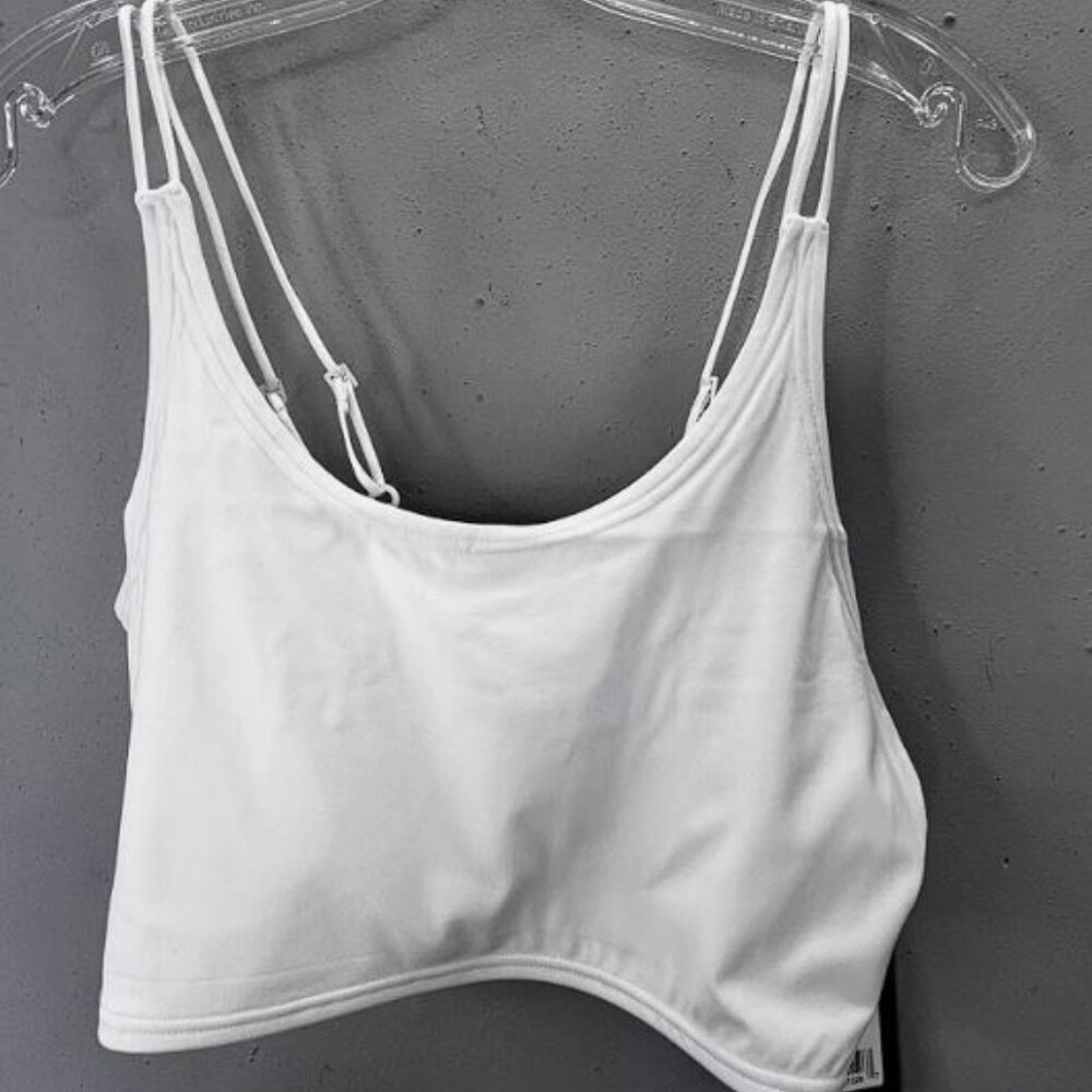 Four Laps Poise Longline Sports Bra size L White Adjustable Strap NWT - Picture 4 of 7